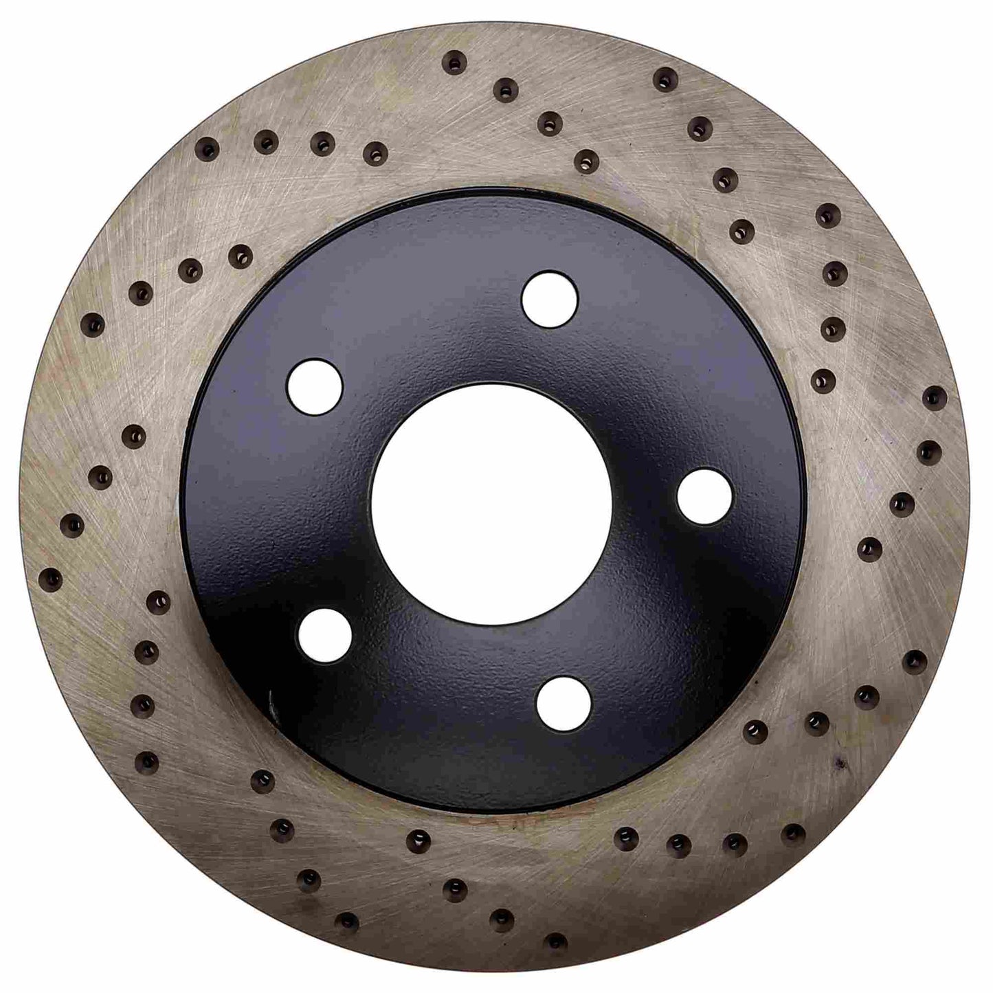 StopTech Sport Cross Drilled Brake Rotor; Front Left