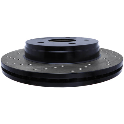 StopTech Sport Cross Drilled Brake Rotor; Front Right