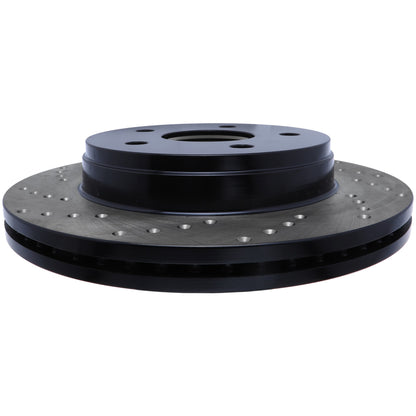 StopTech Sport Cross Drilled Brake Rotor; Front Right