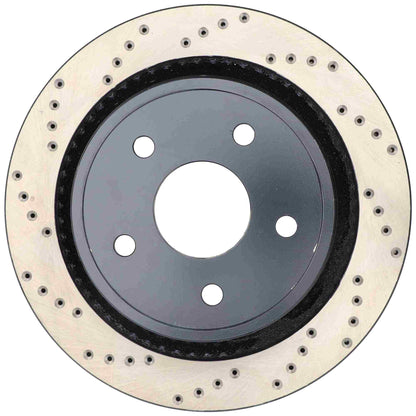 StopTech Sport Cryo Cross Drilled Brake Rotor; Rear Right