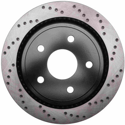 StopTech Sport Cross Drilled Brake Rotor; Rear Left