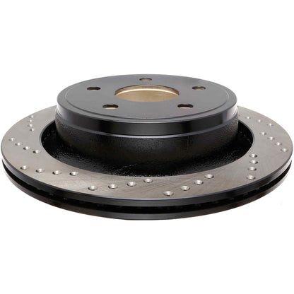 StopTech Sport Cross Drilled Brake Rotor; Rear Right