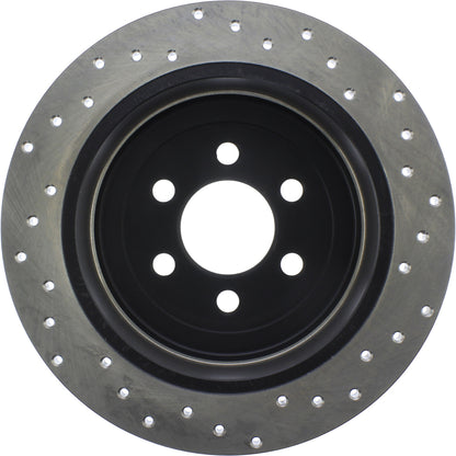 StopTech Sport Cryo Cross Drilled Brake Rotor; Rear Right