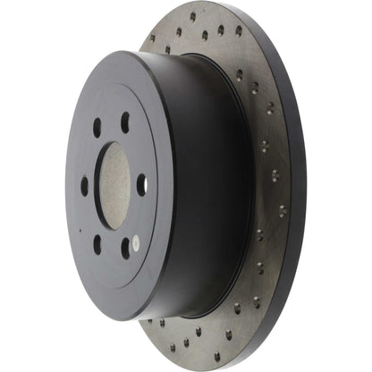 StopTech Sport Cryo Cross Drilled Brake Rotor; Rear Right