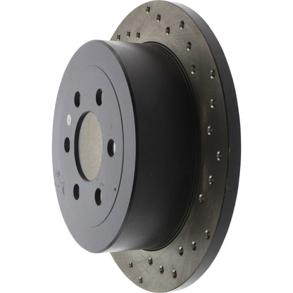 StopTech Sport Cross Drilled Brake Rotor; Rear Left