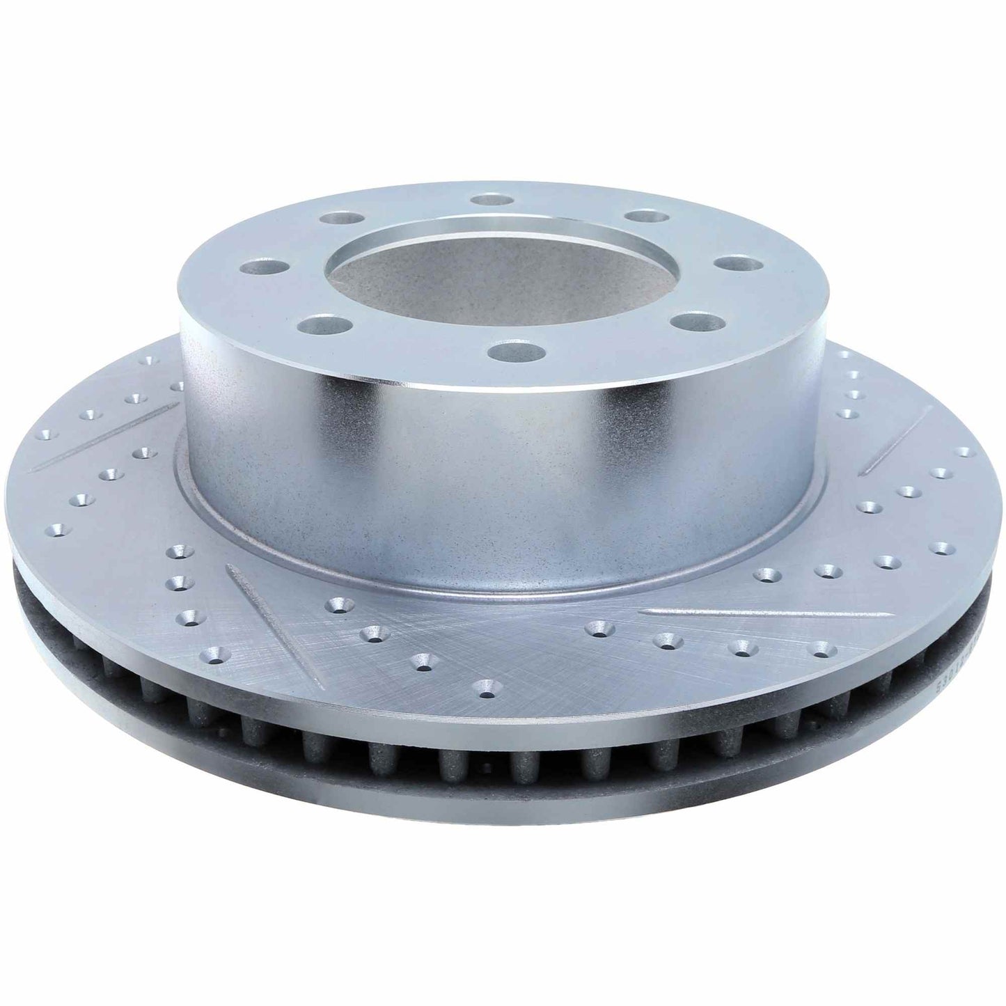 StopTech Sport Cross Drilled Brake Rotor; Front Left