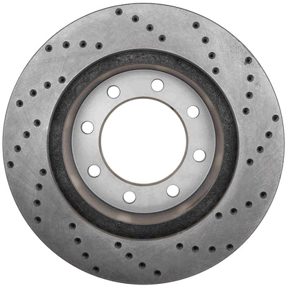 StopTech Sport Cross Drilled Brake Rotor; Front Right