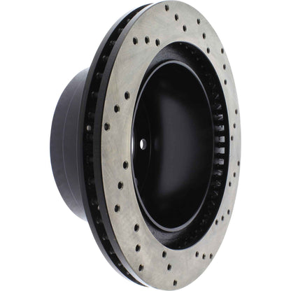 StopTech Sport Cryo Cross Drilled Brake Rotor; Rear Right