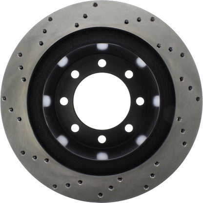 StopTech Sport Cross Drilled Brake Rotor; Rear Left