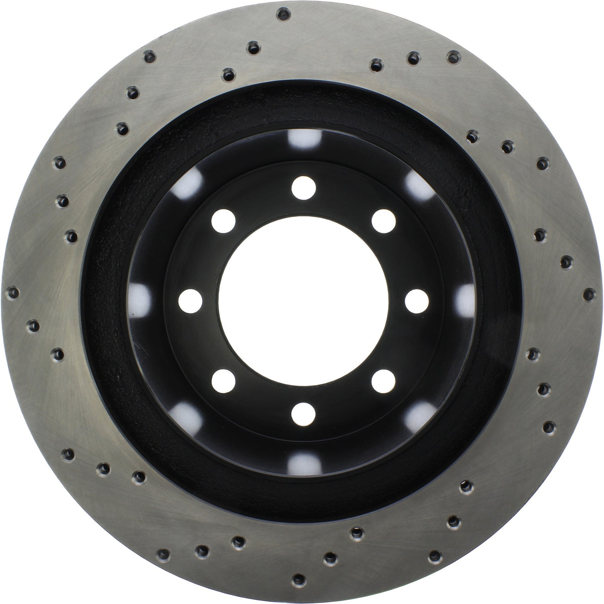 StopTech Sport Cross Drilled Brake Rotor; Rear Left