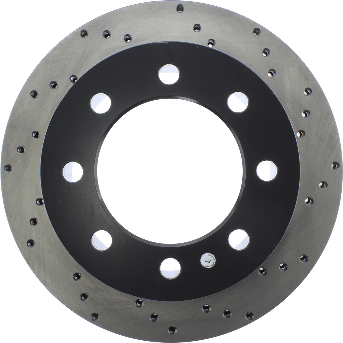 StopTech Sport Cross Drilled Brake Rotor; Rear Left