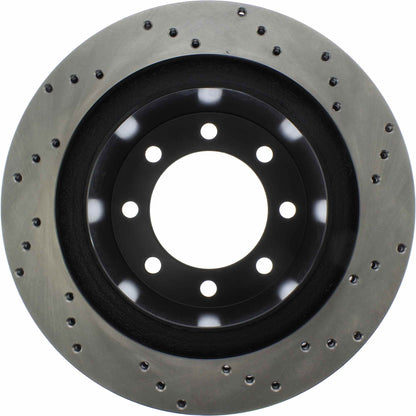 StopTech  Sport Cross Drilled Brake Rotor; Rear Right