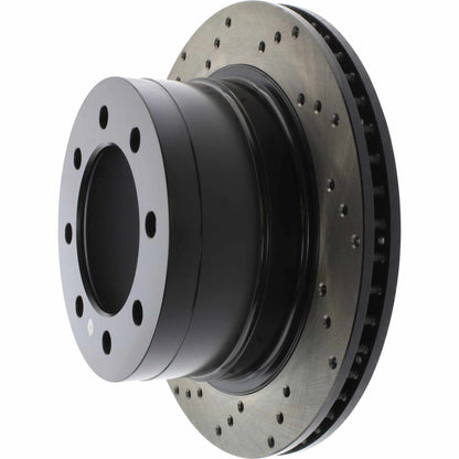 StopTech  Sport Cross Drilled Brake Rotor; Rear Right
