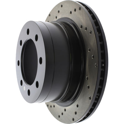 StopTech  Sport Cross Drilled Brake Rotor; Rear Right