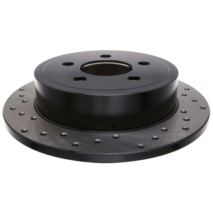 StopTech Sport Cross Drilled Brake Rotor; Rear Right