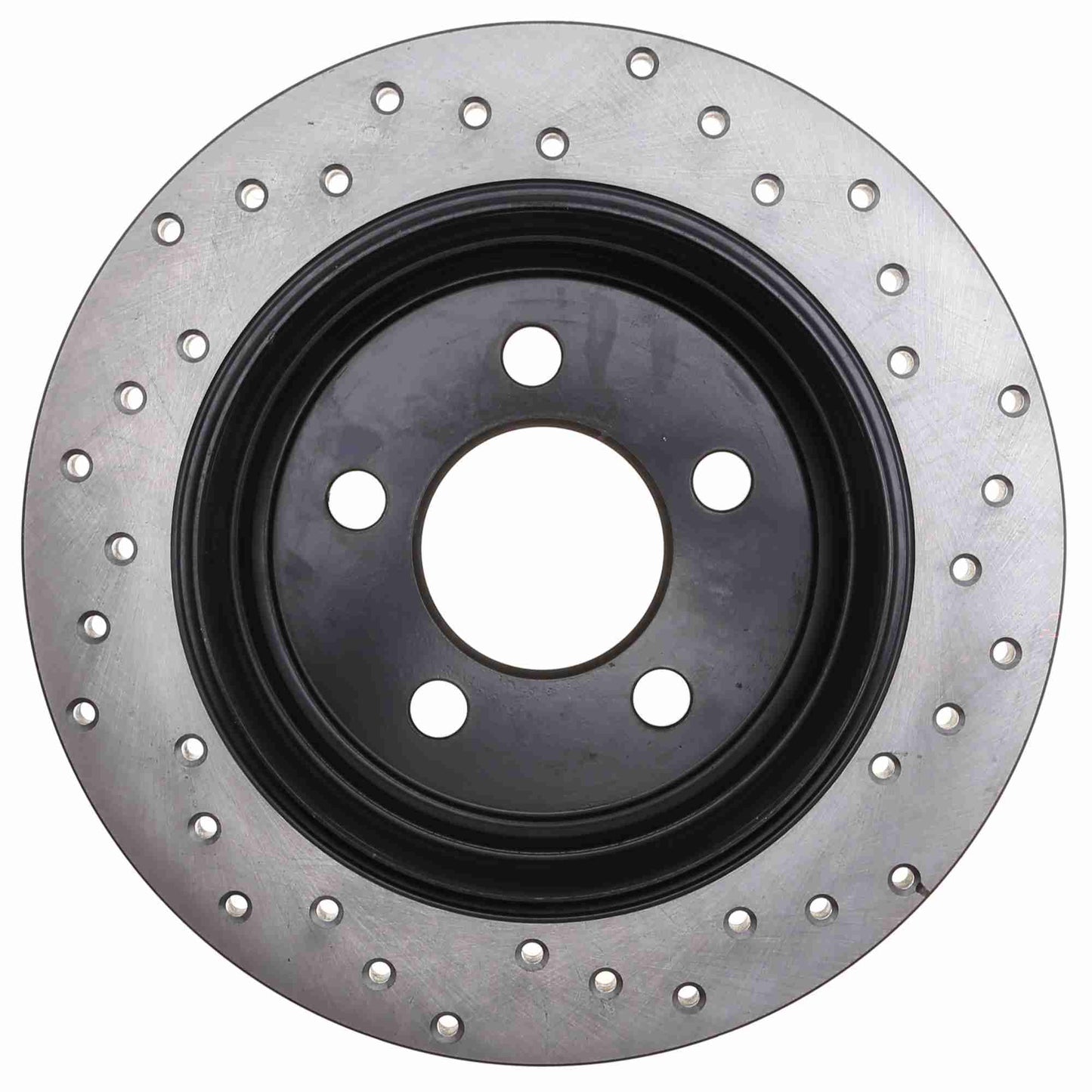StopTech Sport Cross Drilled Brake Rotor; Rear Right