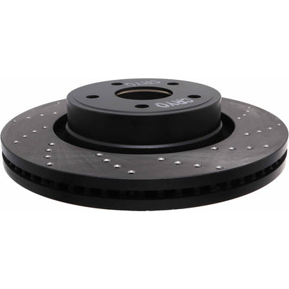 StopTech Sport Cryo Cross Drilled Brake Rotor; Front Left