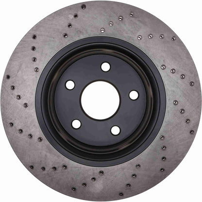 StopTech Sport Cryo Cross Drilled Brake Rotor; Front Left