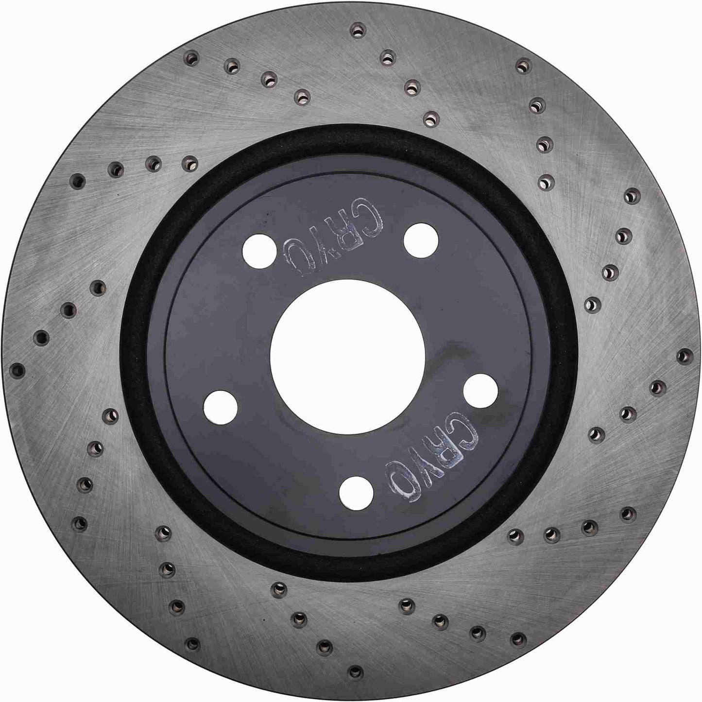 StopTech Sport Cryo Cross Drilled Brake Rotor; Front Left