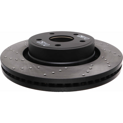 StopTech Sport Cryo Cross Drilled Brake Rotor; Front Right