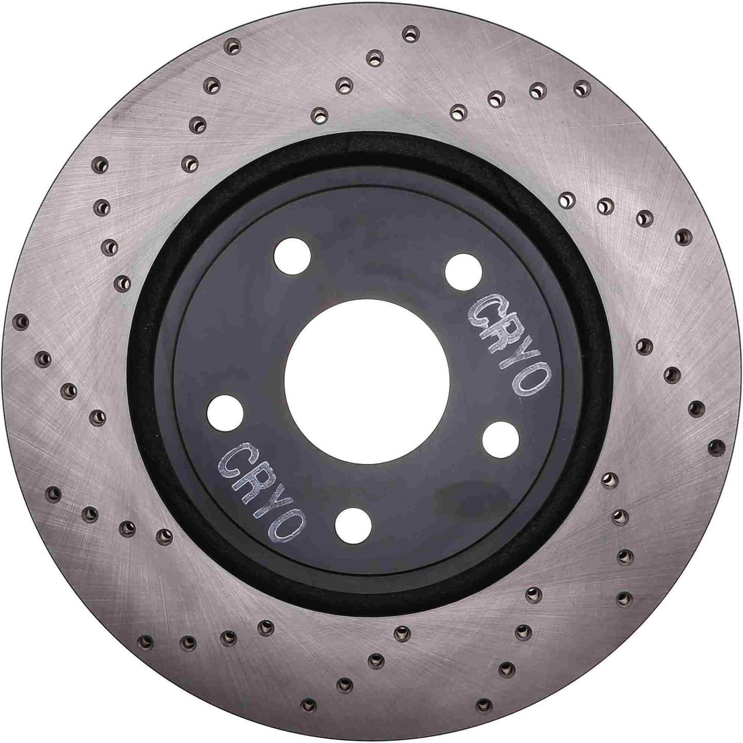StopTech Sport Cryo Cross Drilled Brake Rotor; Front Right