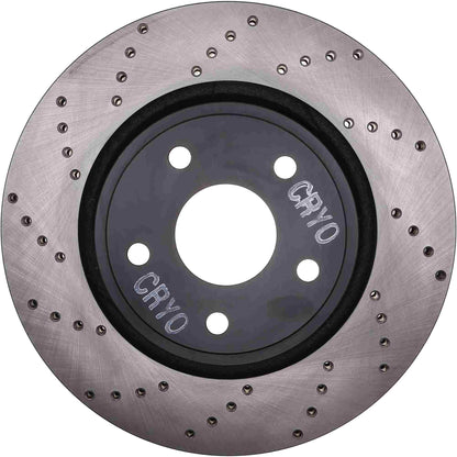 StopTech Sport Cryo Cross Drilled Brake Rotor; Front Right