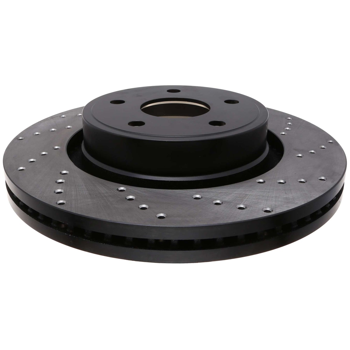 StopTech Sport Cross Drilled Brake Rotor; Front Left