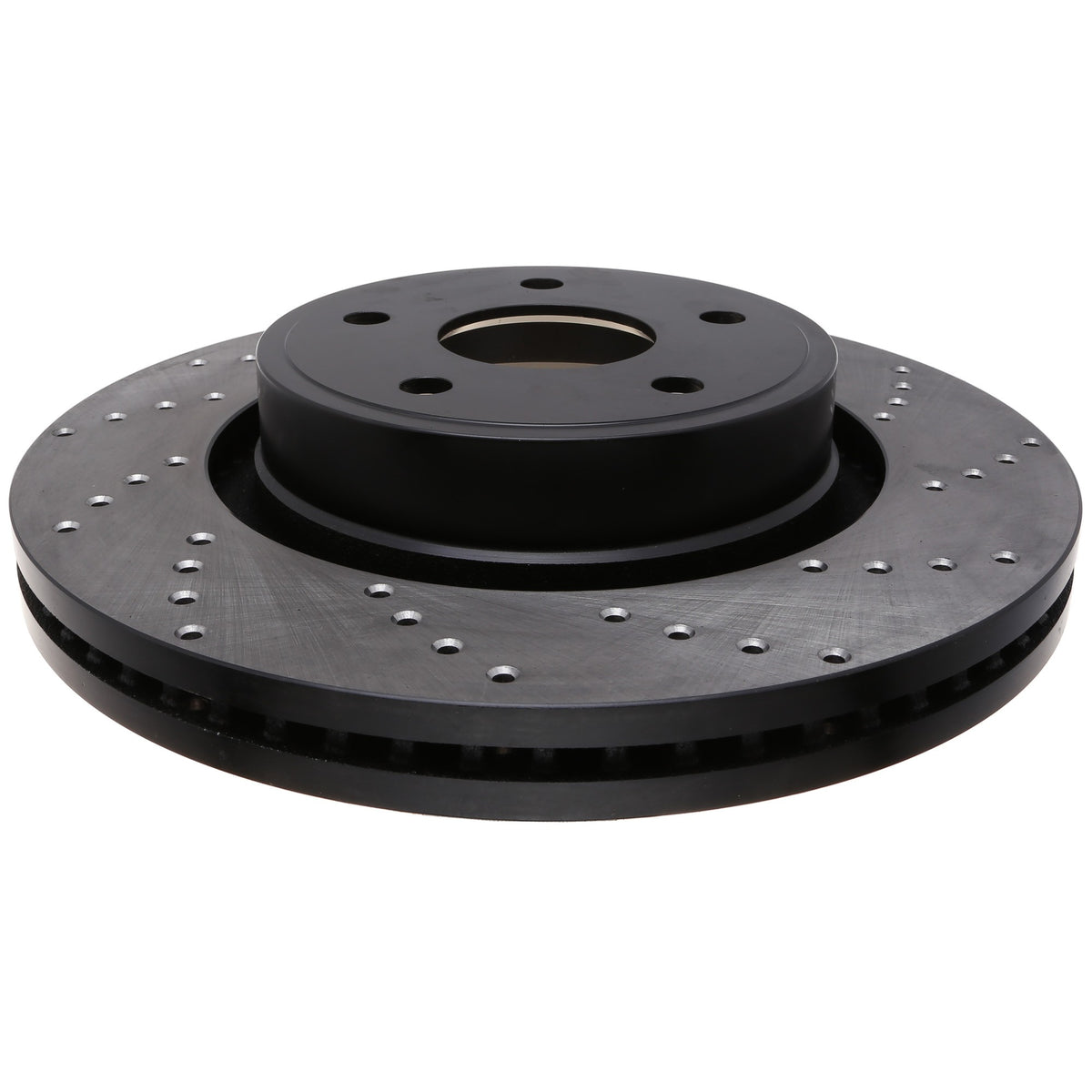 StopTech Sport Cross Drilled Brake Rotor; Front Left
