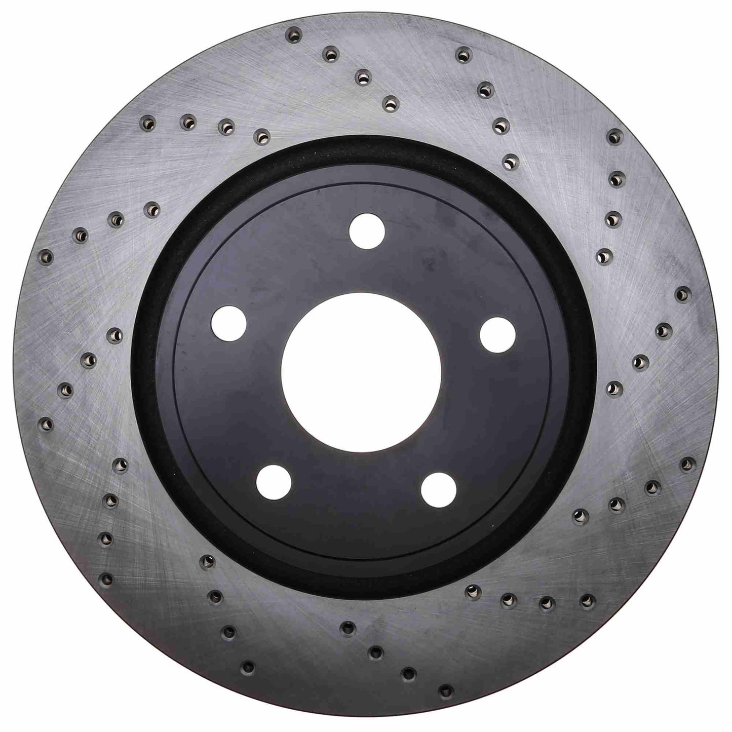 StopTech Sport Cross Drilled Brake Rotor; Front Left
