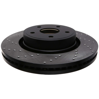 StopTech Sport Cross Drilled Brake Rotor; Front Right