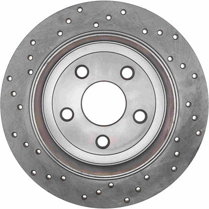 StopTech Sport Cryo Cross Drilled Brake Rotor; Rear Left