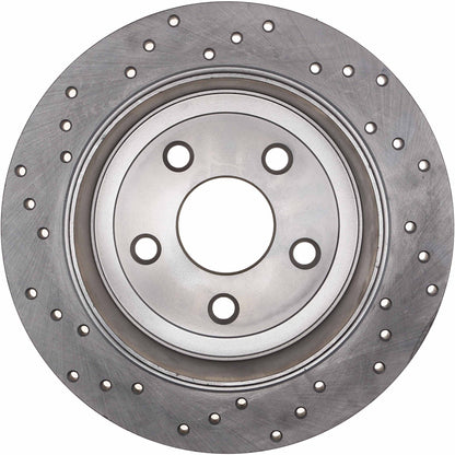 StopTech Sport Cryo Cross Drilled Brake Rotor; Rear Left