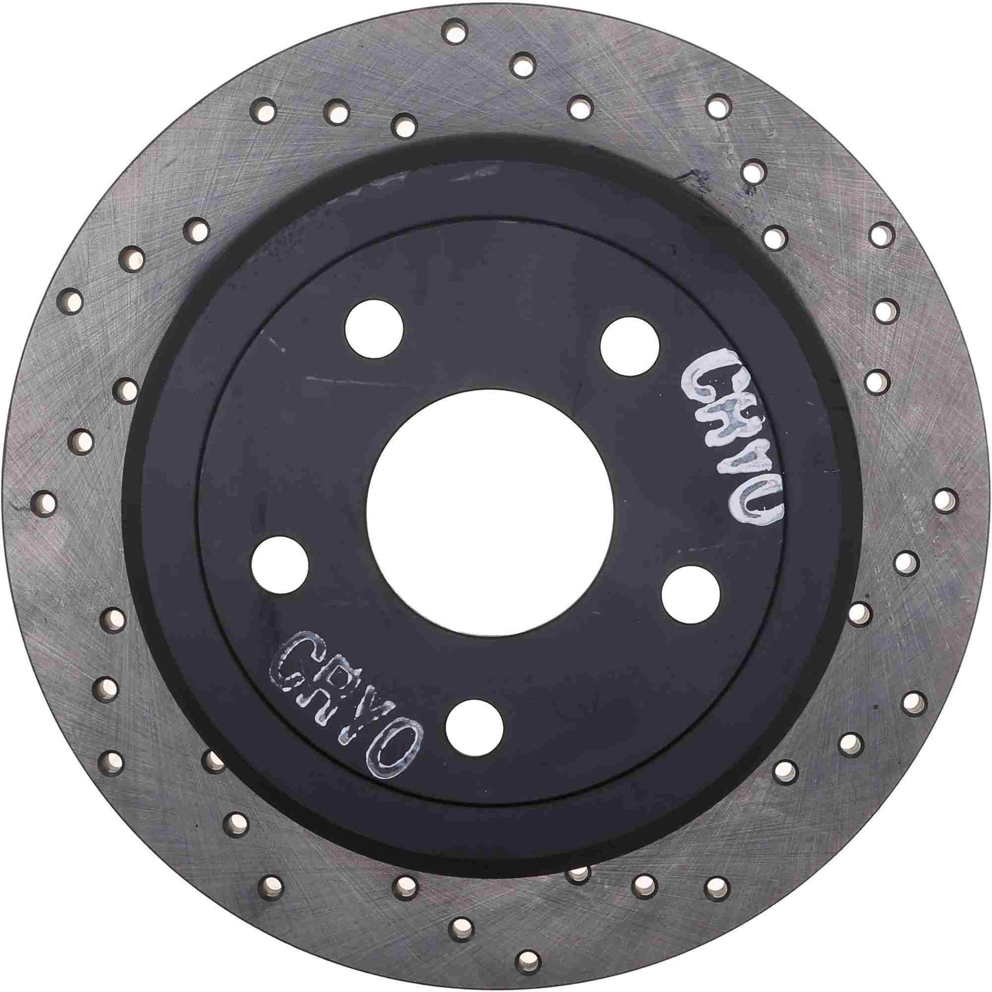 StopTech Sport Cryo Cross Drilled Brake Rotor; Rear Left