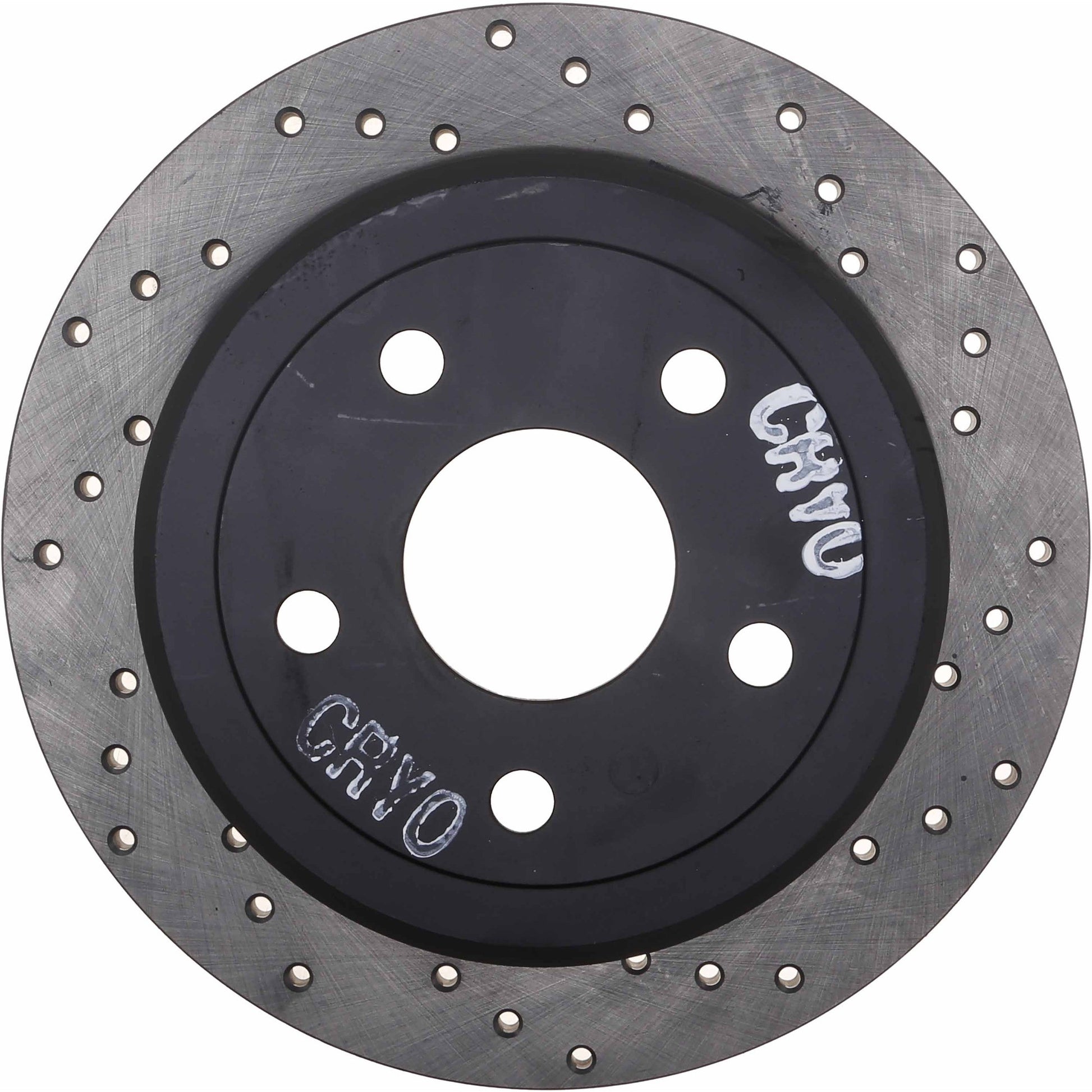 StopTech Sport Cryo Cross Drilled Brake Rotor; Rear Left