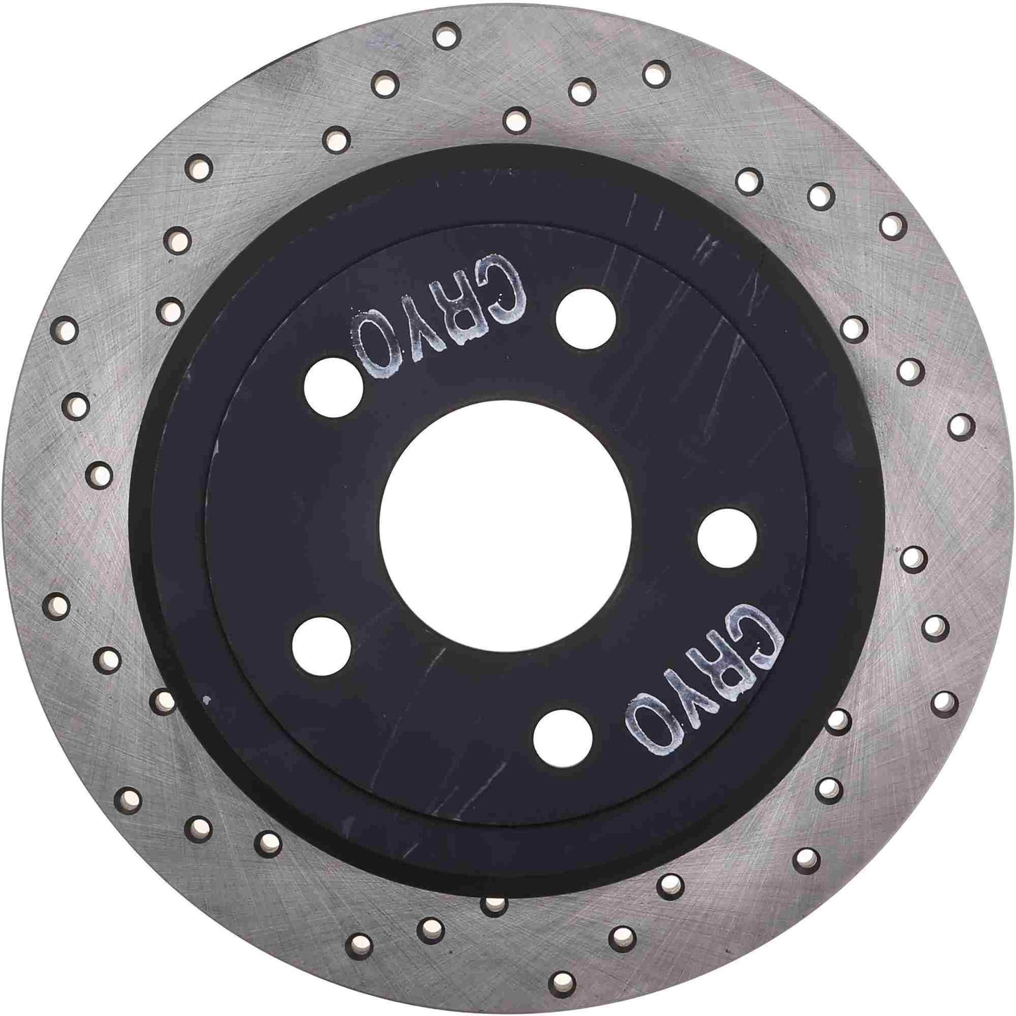 StopTech Sport Cryo Cross Drilled Brake Rotor; Rear Right