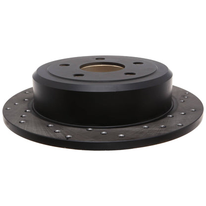 StopTech Sport Cross Drilled Brake Rotor; Rear Left
