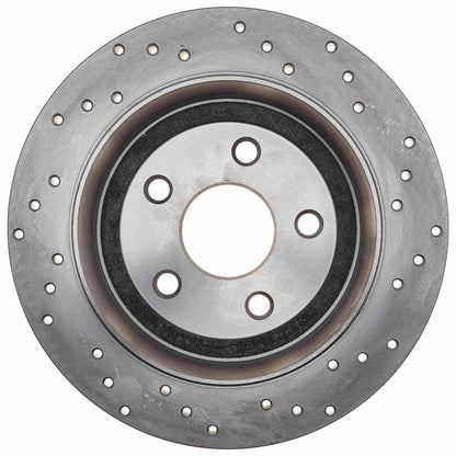 StopTech Sport Cross Drilled Brake Rotor; Rear Right
