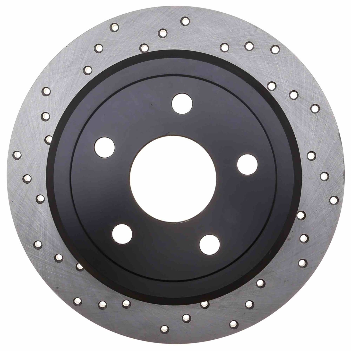 StopTech Sport Cross Drilled Brake Rotor; Rear Right