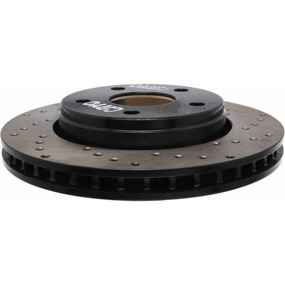 StopTech Sport Cryo Cross Drilled Brake Rotor; Front Left