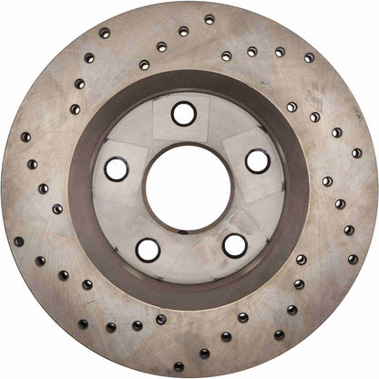 StopTech Sport Cryo Cross Drilled Brake Rotor; Front Left
