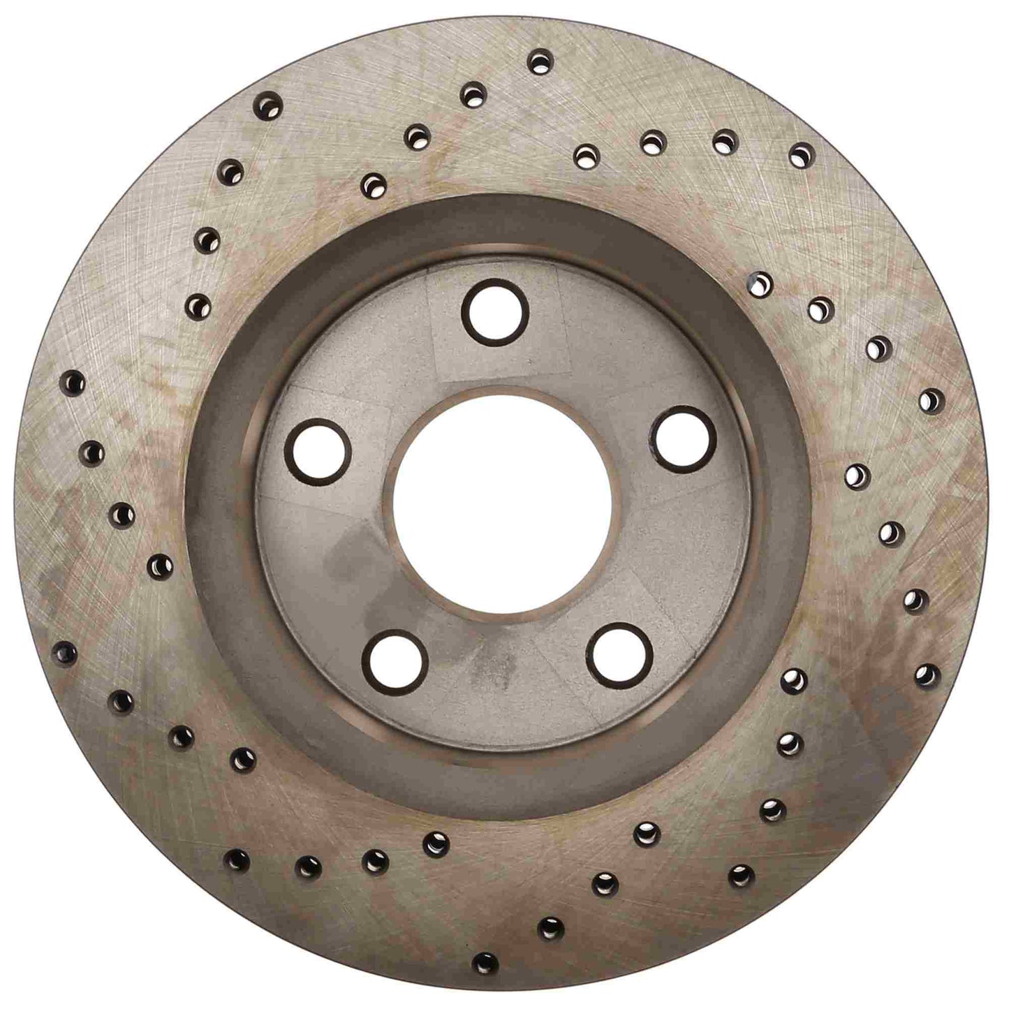 StopTech Sport Cross Drilled Brake Rotor; Front Left