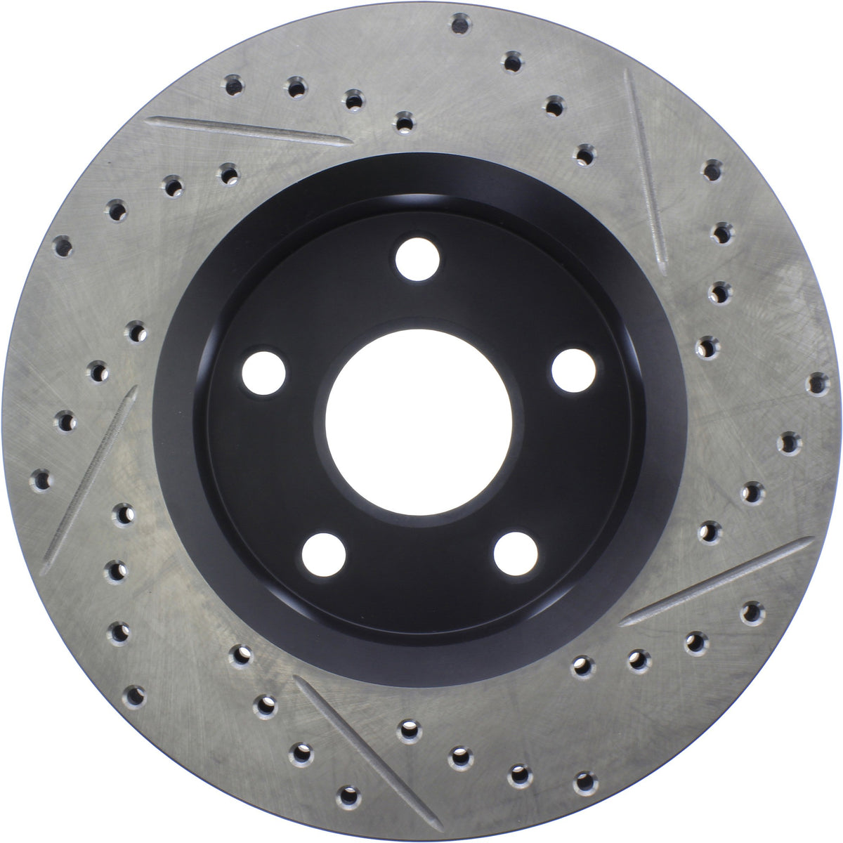 StopTech Sport Cross Drilled Brake Rotor; Front Right