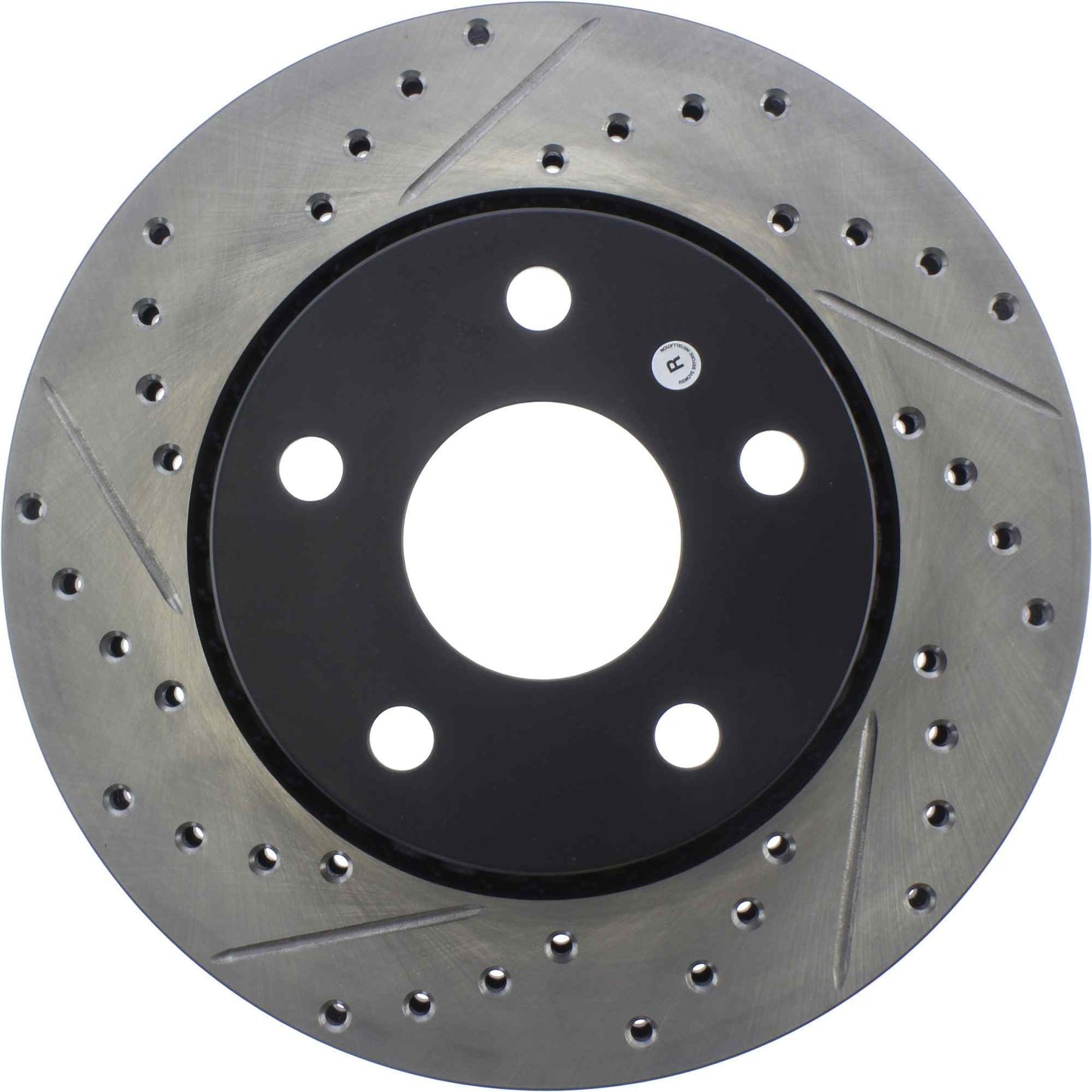 StopTech Sport Cross Drilled Brake Rotor; Front Right
