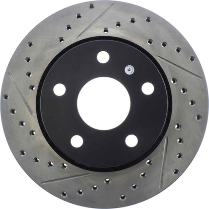 StopTech Sport Cross Drilled Brake Rotor; Front Right