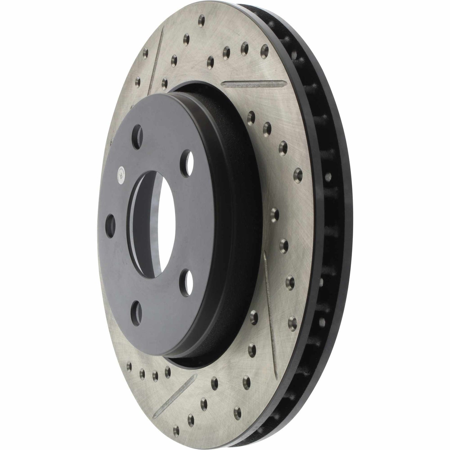 StopTech Sport Cross Drilled Brake Rotor; Front Right