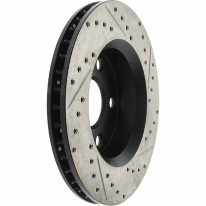 StopTech Sport Cross Drilled Brake Rotor; Front Right