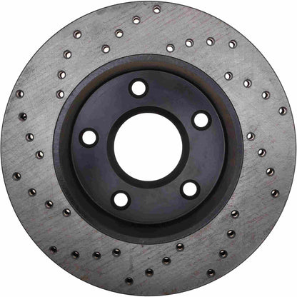 StopTech Sport Cryo Cross Drilled Brake Rotor; Front Left