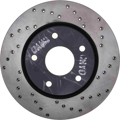 StopTech Sport Cryo Cross Drilled Brake Rotor; Front Left