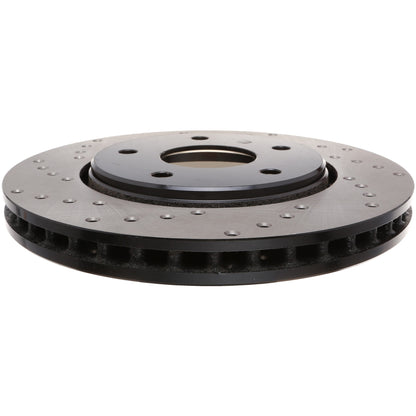 StopTech Sport Cryo Cross Drilled Brake Rotor; Front Right