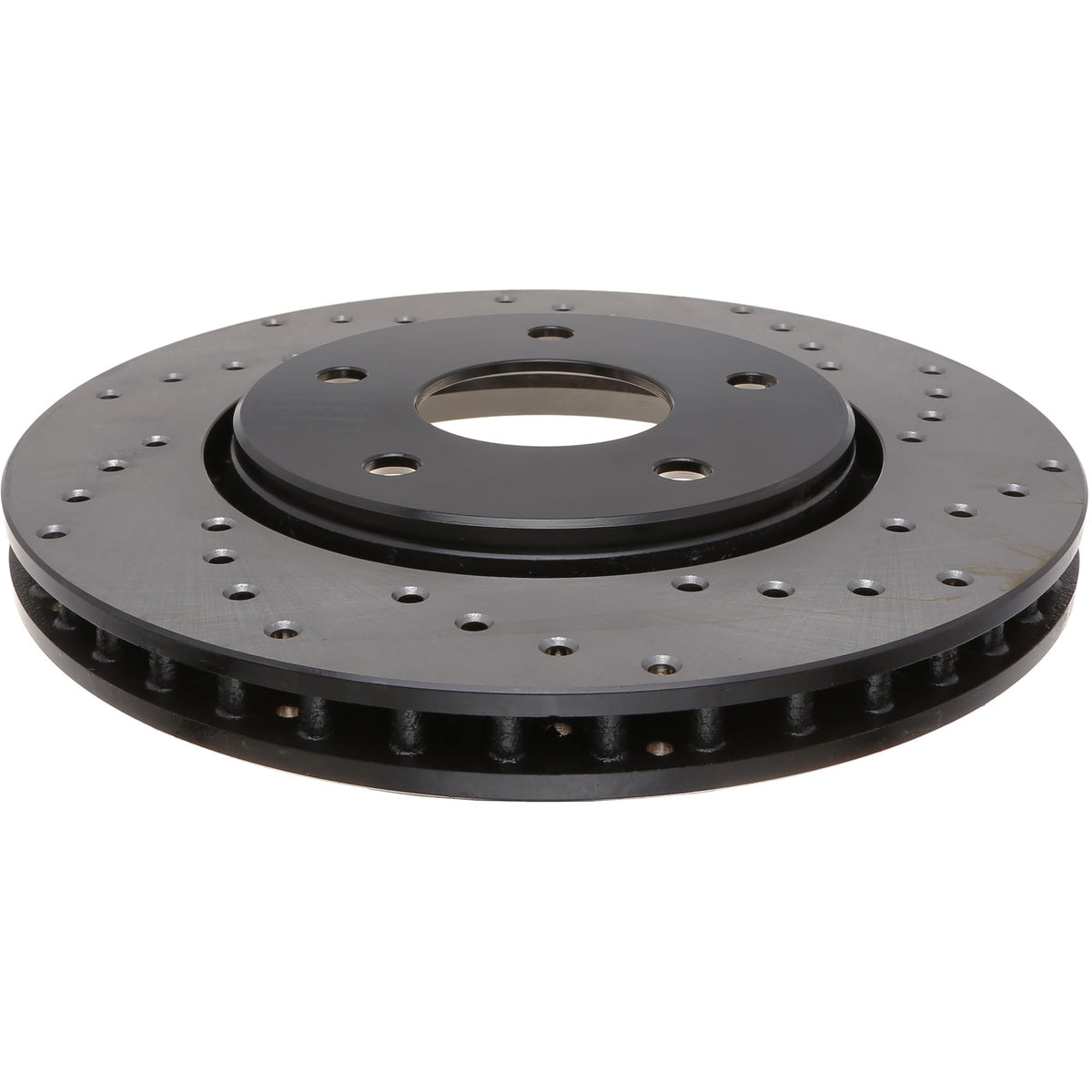 StopTech Sport Cross Drilled Brake Rotor; Front Left